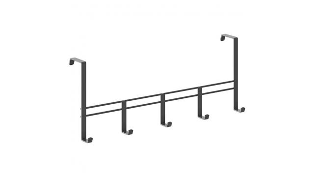 Metaltex Deurkapstok 38x15 cm Zwart