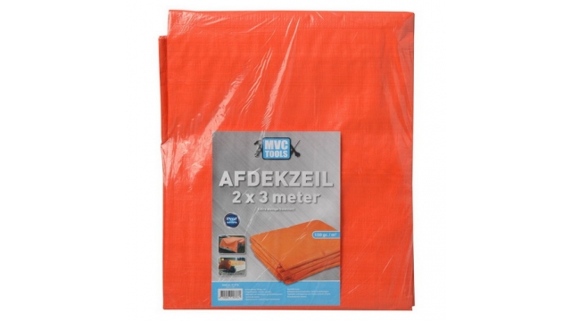 Bouwzeil/afdekzeil 2x3 meter Oranje