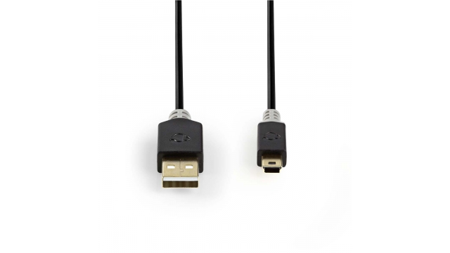 Nedis CCBW60300AT20 Kabel Usb 2.0 A Male - Mini 5-pins Male 2,0 M Antraciet