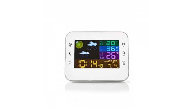 Nedis WEST402WT Weerstation Draadloze Sensor Alarmklok Weersvoorspelling