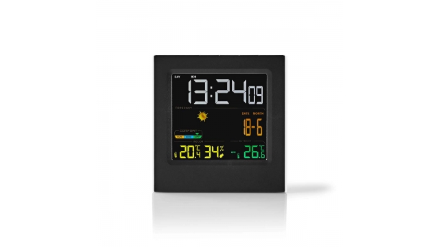 Nedis WEST404BK Weerstation Draadloze Sensor Alarmklok Weersvoorspelling