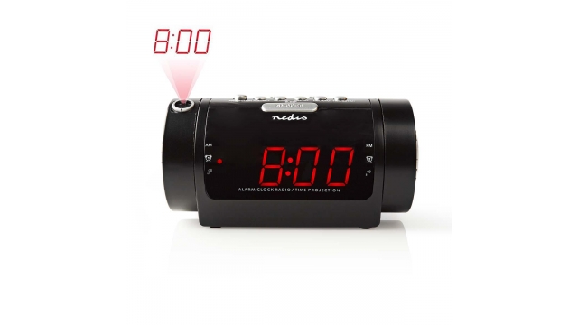 Nedis CLAR005BK Digitale Wekkerradio Met Display Led Van 0,9" Fm Dubbel Alarm Sluimeren