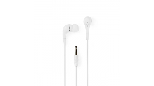 Nedis HPWD1001WT Wired Headphones 1.2m Round Cable In-ear White