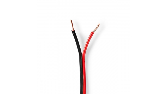 Nedis CABR1500BK250 Speaker-kabel 2x 1,50 Mm2 25,0 M Op Rol Zwart/rood