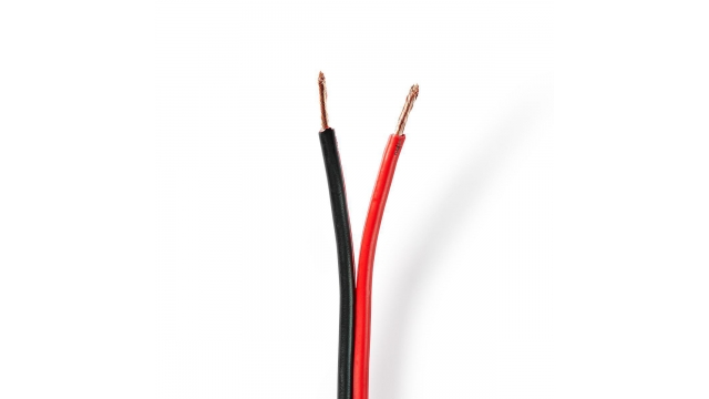 Nedis CABR2500BK1000 Speaker-kabel 2x 2,50 Mm2 100 M Op Rol Zwart/rood