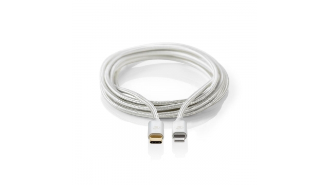 Nedis CCTB39650AL20 Apple Lightning-kabel Apple Lightning 8-pins Male - Usb-c 2,00 M Aluminium