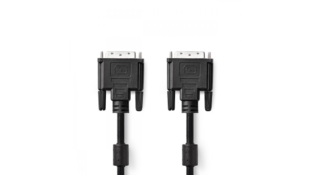 Nedis CCGP32001BK20 Dvi-kabel Dvi-d 24+1-pins Male Dvi-d 24+1-pins Male 2,0 M Zwart