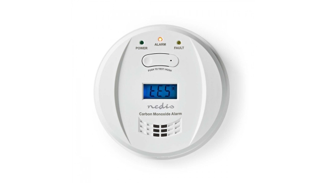 Nedis DTCTCO40WT Koolmonoxidemelder Batterij Gevoed Batterijlevensduur Tot: 5 Jaar En-conform: En 50291 Met Testknop 85 Db Wit