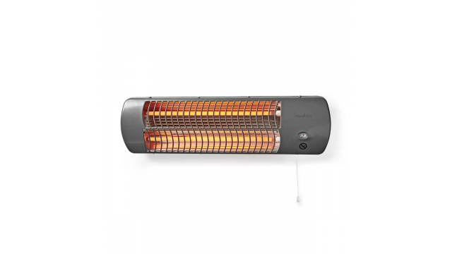 Nedis HTBA10GY Badkamer Verwarming 1200 W Instelbare Thermostaat 2 Verwarmingsmodi X4 Grijs