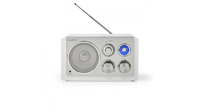 Nedis RDFM5110WT FM Radio Tafelmodel Wit/Zilver