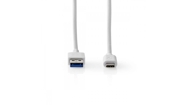 Nedis CCGW61600WT10 Usb-kabel Usb 3.2 Gen 1 Usb-a Male Usb-c™ Male 5 Gbps Vernikkeld 1.00 M Rond Pvc Wit Doos