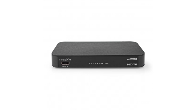 Nedis ACON3445AT Digitale Audioconverter 2-wegs Input: Dc Power / 1 X Hdmi™ Input Output: 1x 3,5 Mm / 1x Toslink / 3x Hdmi™ Output Earc Automatisch / Drukknop Antraciet