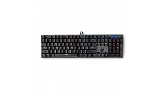 Nedis GKBDM110BKUS Bedraad Gaming Toetsenbord Usb Type-a Mechanische Toetsen Led Qwerty Us Internationaal Usb Gevoed Lengte Stroomkabel: 1.50 M Gaming