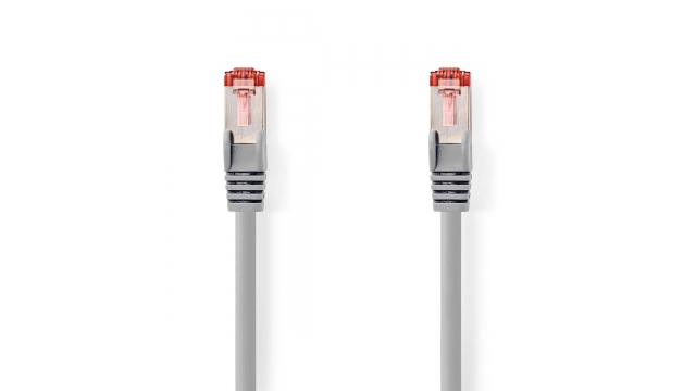 Nedis CCGL85221GY20 Cat6-kabel Rj45 Male Rj45 Male S/ftp 2.00 M Rond Lszh Grijs Label