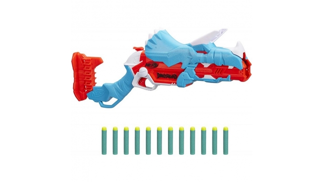 Nerf Dinosquad Tricera-Blast Blaster + 12 Darts