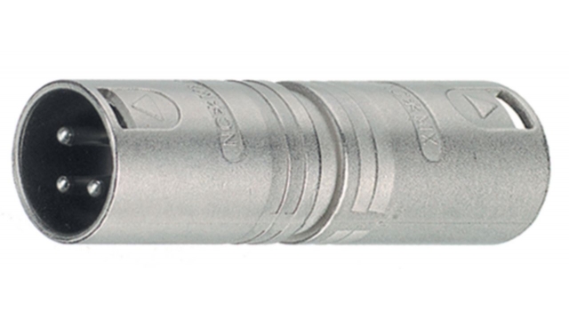 Neutrik NTR-NA3MM Xlr Adapter Xlr 3-pins Male - Xlr 3-pins Male Zilver