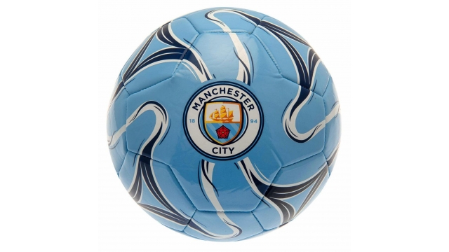 Voetbal Manchester City Maat 5 Blauw/Zwart/Wit