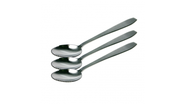 Kiwi Lepels 3 Stuks RVS