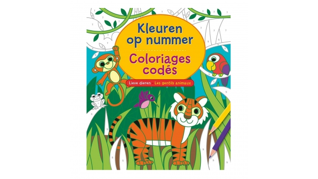 Kleuren op Nummer Kleurboek Dieren