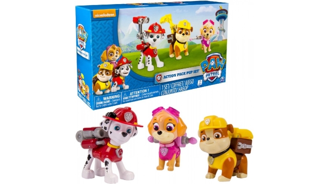 Paw Patrol Action Pack Pups 3 Stuks