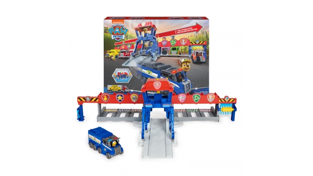 Paw Patrol Big Truck Pups Highway Rescue Hoofdkwartier + Licht en Geluid