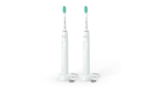 Philips HX3675/13 Philips Sonicare 3100 Series Duo Elektrische Tandenborstel Wit