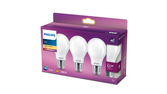 Philips Led Cl A60 Ww Fr 60w E27