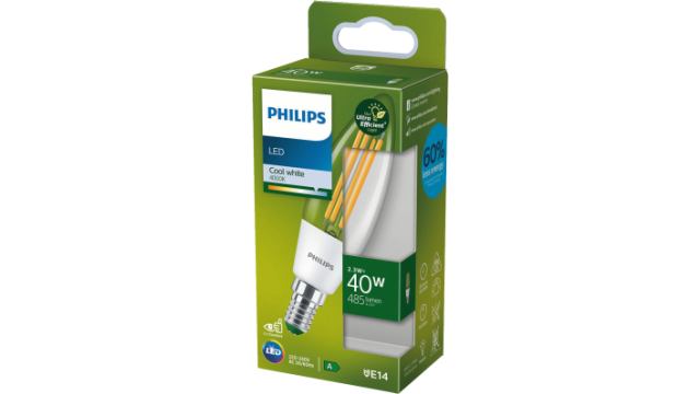 Philips LED CLA 40W B35 E14 4000K CL EELA SRT4 Verlichting