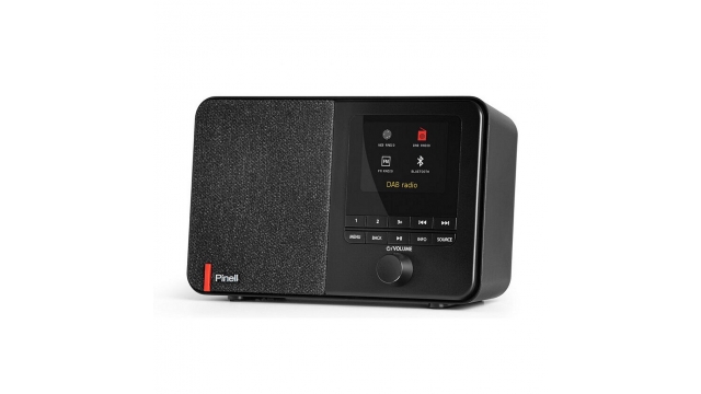 Pinell SUPERSOUND 101 DAB + en Internetradio Zwart