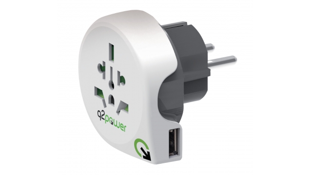 Q2 Power 1.100110 Reisadapter Wereld-naar-europa Usb Geaard