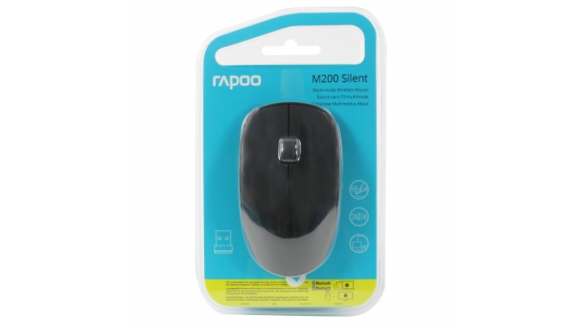 Rapoo Muis Mm Silent Zwart M200