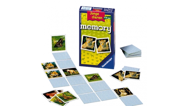 Ravensburger Spel Memory Jonge Dieren Pocket