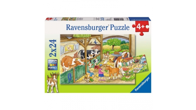 Ravensburger Puzzel Vrolijk Boerderijleven 2x24 Stukjes