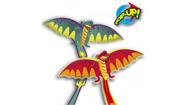 Rhombus Pop-Up 3D Dragon Vlieger Assorti