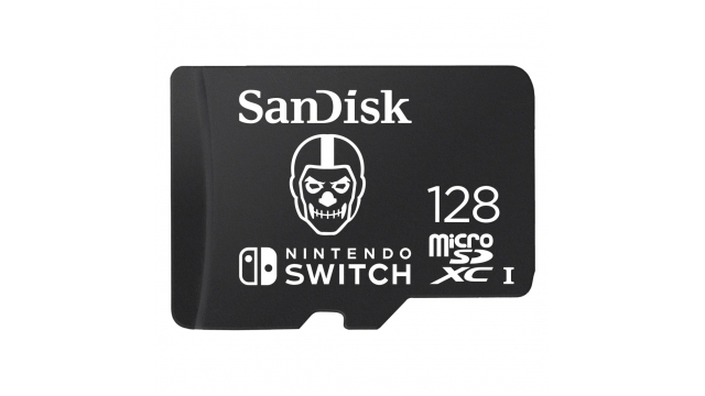 Sandisk MicroSDXC Extreme Gaming 128GB Nintendo Licensed Fortnite Skull Trooper