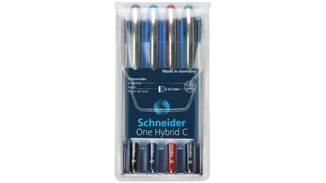 Schneider S-183294 Rollerball One Hybrid C 0,5mm Etui 4 Stuks