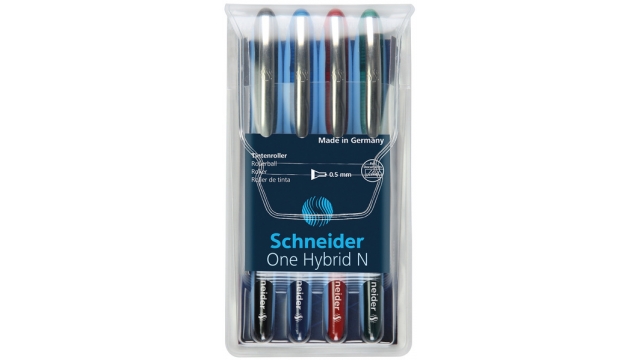 Schneider S-183594 Rollerball One Hybrid N 0,5mm Etui 4 Stuks