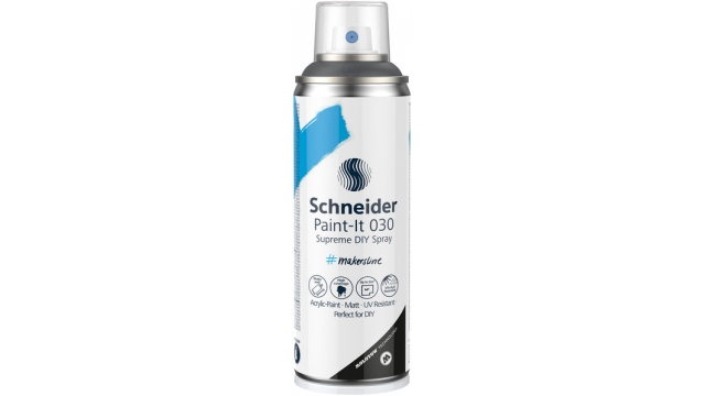 Schneider S-ML03050003 Supreme DIY Spray Paint-it 030 Donker Grijs 200ml