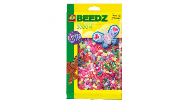 SES Creative Beedz Glitter Strijkkralen 3000 Stuks