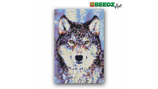 SES Creative Beedz Art Strijkkralen Wolf 45.5x30 cm 7000 Stuks