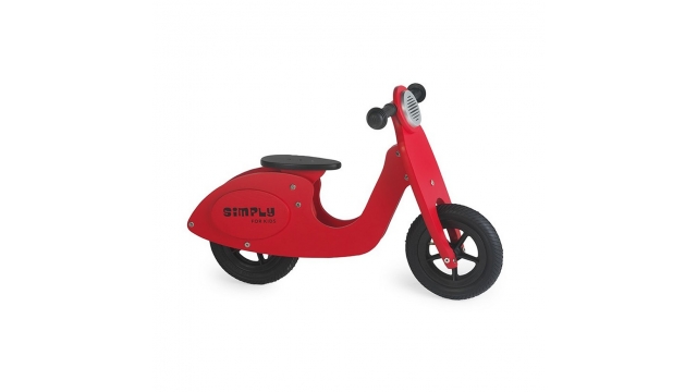 Simply for Kids Houten Loopscooter Rood