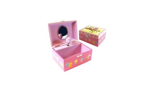 Simply for Kids Houten Juwelendoosje Uil met Muziek en Ballerina