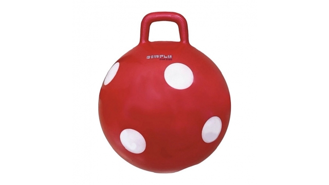 Simply for Kids Skippybal Polkadot 45 cm Rood/Wit