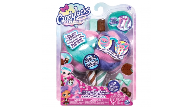 Spin Master Candylocks Sweat Trearts BFF met 2 Poppen Assorti