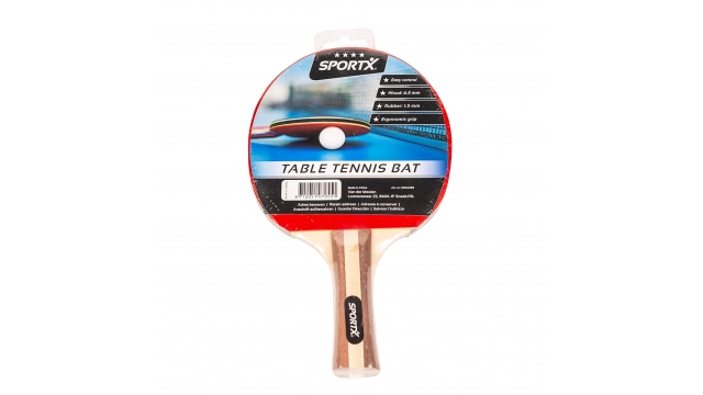 SportX 4 Sterren Tafeltennisbat Hout/Rubber