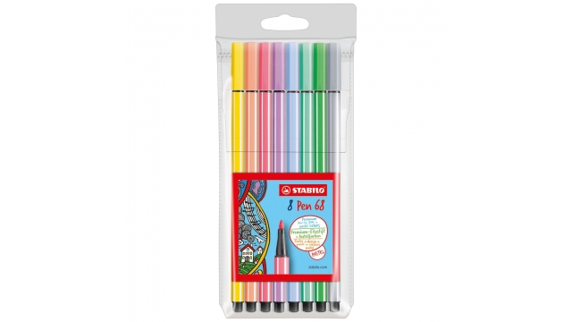 Stabilo Pen 68 Etui 8 Stuks