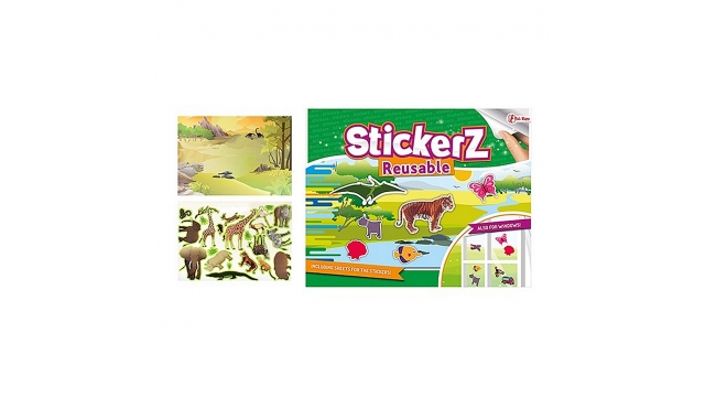 StickerZ Stickerboek Verschillende Dieren met Herbruikbare (Raam) Stickers