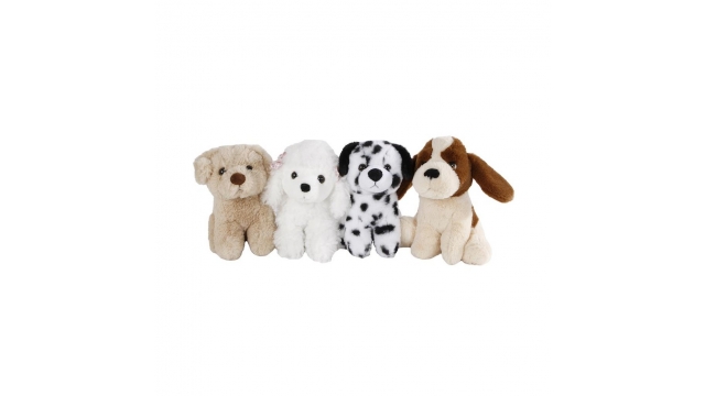 Pluche Knuffel Hond 19 cm Assorti