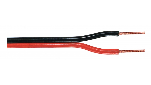 Tasker TASR-C102-1.50 Luidsprekerkabel Op Rol 2x 1.50 Mm² 100 M Zwart/rood