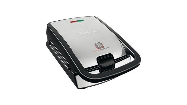 Tefal SW852D Snack Collection Wafelijzer Zwart/RVS